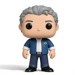 full body 3d render of Brazilian president Lula Inácio da Silva as a funko pop, studio lighting, white background, blender, trending on artstation, 8k, highly detailed