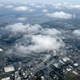 hurricane katrina aerial view,