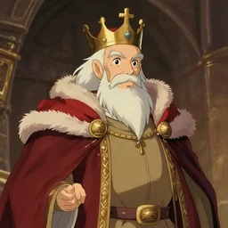 cartoon portrait of a medieval old king, artstation, elegant, highly detailed, digital painting, concept art, smooth, sharp focus, illustration, art by studio ghibli, makoto shinkai, don bluth, fujita goro, jean giraud, atey ghailan, akihiko yoshida, tom whalen 8 k