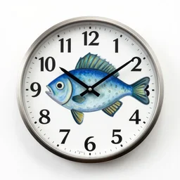 a fish clock by picasso