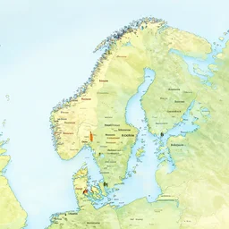 sweden map with names