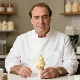 silvio berlusconi as an ice cream maker