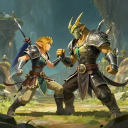 art link and ganon fight