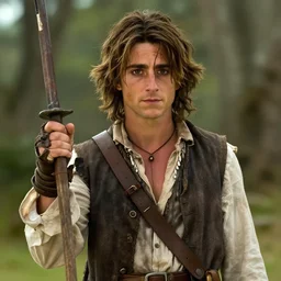 still from The Secret of Monkey Island movie, starring Timothee Chalamet as Guybrush Threepwood, directed by Steven Spielberg