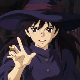 a portrait of a witch casting a spell, finely detailed features, closeup of the face, perfect art, gapmoe yandere grimdark, trending on pixiv fanbox, painted by makoto shinkai, takashi takeuchi, studio ghibli, akihiko yoshida