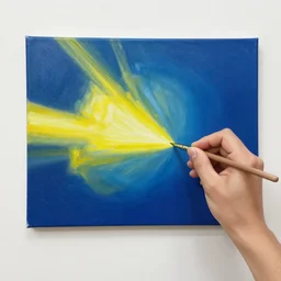 Gamma rays, painting