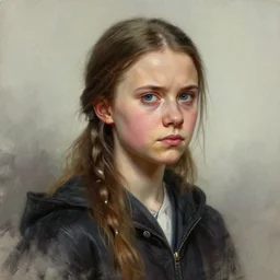 greta thunberg as voldemort!, digital painting, extremely detailed, 4 k, intricate, brush strokes, mark arian, artgerm, bastien lecouffe - deharme