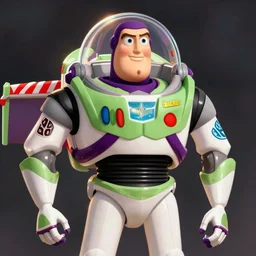 buzz light year as an apex legends character digital illustration portrait design by, mark brooks and brad kunkle detailed, gorgeous lighting, wide angle action dynamic portrait