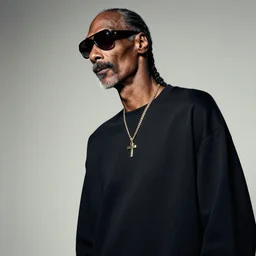 snoop dogg with extremely long neck