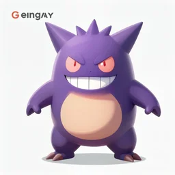 Gengar (From Pokémon), trending on artstation, ultra detailed, 8k, character illustration by Greg Rutkowski, Thomas Kinkade.