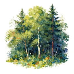 the nature is being printed in color, amazing digital painting, illustration, abstract, in the style of gret rutkowski, white background, amazing detail