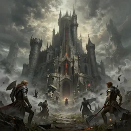A cinematic matte painting of the apocalypse in a fantasy kingdom of castles by Aivazovsky and Peter Mohrbacher and Paul Lehr and Anato Finnstark, unreal engine, PBR, trending on artstation, epic, terrifying