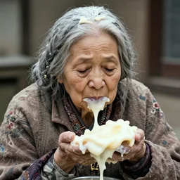 melting granny terrible photo
