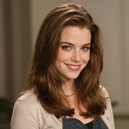 A young woman who looks like a cross between Michelle Pfeiffer and Chloe Grace Moretz. Smiling. Flirty.
