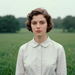 a portrait of a character in a scenic environment by Vivian Maier
