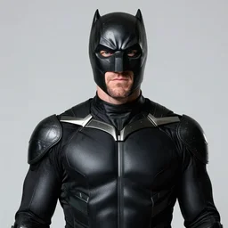 portrait photo of kevin smith wearing the black panther costume