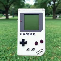 gameboy camera dmg gbc photo of a peaceful day at the park. monochrome green and black.