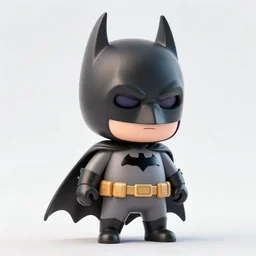 A ultra detailed render of a chibi style Batman in a power stance pose, adorable, cute, Portrait Lighting, trending on ArtStation, octane render, cinema4d, Zbrush,