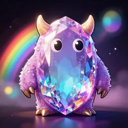 rainbow! gem! crystal! monster, 8 k, hd