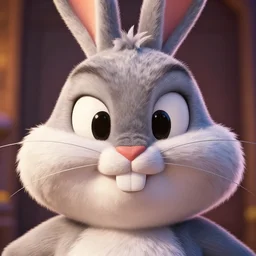 A badass photo of the Fat Bugs Bunny in the marvel movie, hyper detailed, award winning photography, perfect faces, 50 mm