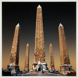 melting obelisks as tall as another realm