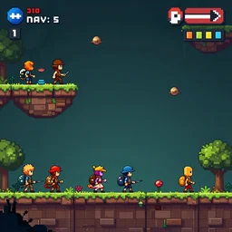 side scroller 2d game by dead cells artist Rendering witg . full of details, by squaresoft and Rayman legends , Matte painting, trending on artstation and unreal engine