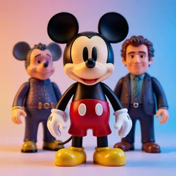 cronenberg flesh monster mickey mouse by wayne barlow and zdzisław beksinski and donato giancola, action figure, sofubi, studio lighting, colored gels, colored background, xf iq 4, 1 5 0 mp, 5 0 mm, f 1. 4, iso 2 0 0, 1 / 1 6