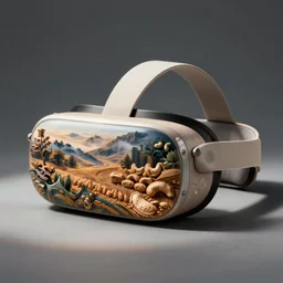 a vr headset made of cashews