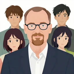 walter white portrait, clean cel shaded vector art. shutterstock. behance hd by lois van baarle, artgerm, helen huang, by makoto shinkai and ilya kuvshinov, rossdraws, illustration,