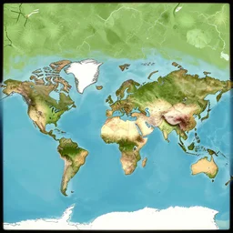 world map in gta v style