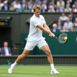 photo of david hasslehoff competing at wimbledon