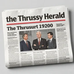 1 9 2 0 s newspaper titled the thrussy herald