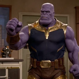 Jerry from Seinfeld playing Thanos