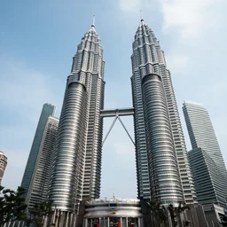 a photograph photo of wtc twin towers in sao paulo city