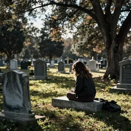 the perfect comfortable place for me on a cemetery
