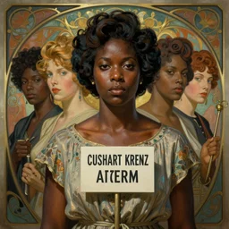 medium portrait of black women in 1 9 6 0 s voting for the first time by artgerm, cushart krenz, greg rutkowski, mucha and norman rockwell. art nouveau. gloomy colors, sharp edges. ultra clear detailed. 8 k. elegant, intricate, octane render