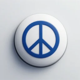 3 d render of the switch button between war and peace, photorealistic octane raytracing render, 4 k