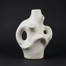 a surreal contemporary ceramic sculpture on roster by hikari shimoda, by tracie grimwood, plain black background