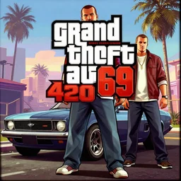 Grand Theft Auto 420 69 by Grove Street games, 4k HD, cover art, trending on artstation