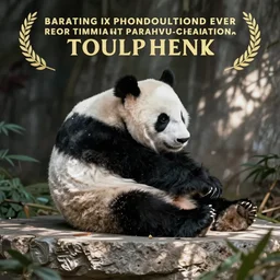 lounging pandas