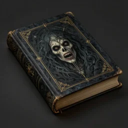 illustration of a dark magic book with creepy drawings, realistic painting, classical painting, high definition, digital art, matte painting, very detailed, realistic