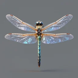 a cosmical Dragonfly, concept art, 3d render , unreal 5, ray tracing, art station