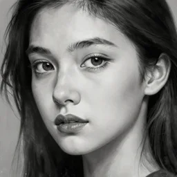 painting of a portrait goddess, black and white, highly detailed, digital painting, artstation, concept art, matte, smooth, sharp focus, illustration, art by yoji shinkawa, gabriele dell otto, 8 k