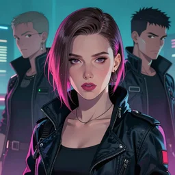 portrait of cyberpunk millie bobby brown by yoji shinkawa and rossdraws