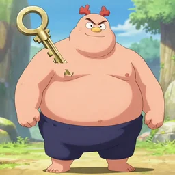 anime key visual of big chungus anime, hd