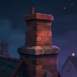 a house chimney, magical atmosphere, trending on artstation, 30mm, by Noah Bradley trending on ArtStation, deviantart, high detail, stylized portrait