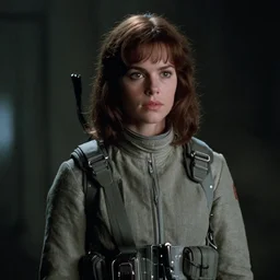 film still of Mila Jovavich as Ripley from Aliens 1986