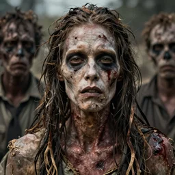hyper realistic photo portrait dried out zombie cinematic, greg rutkowski, james gurney, mignola, craig mullins, brom