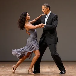 lucio and obama dancing, detailed, high quality, artstation winner
