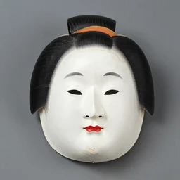 ikki ningyo face mask, japan, meiji period 1 9 th century